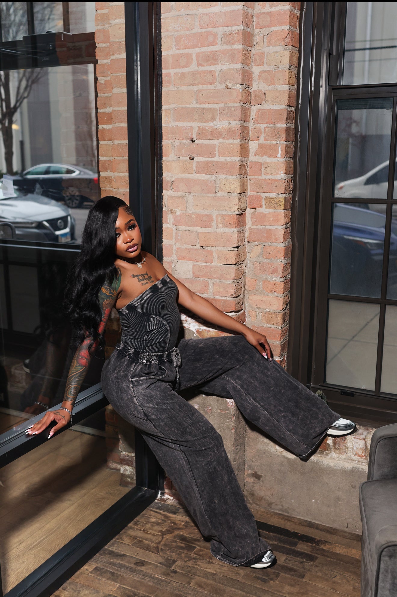“Smoke” Mineral Jumpsuit